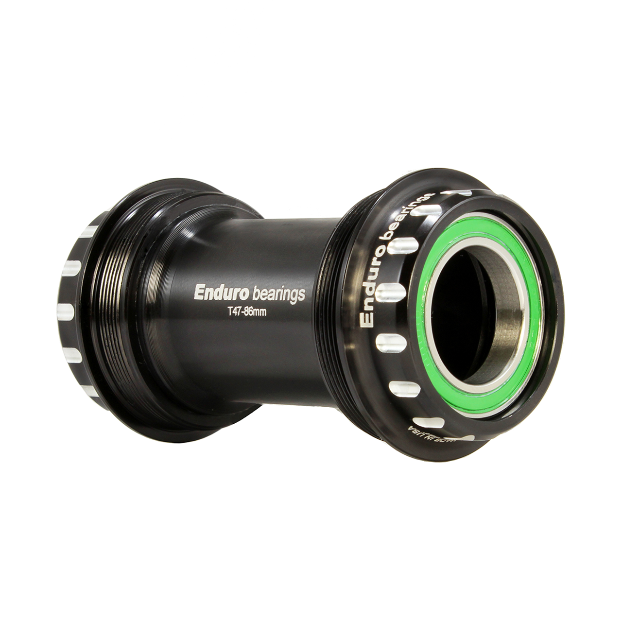 Enduro BKS-0221 - T47-External, Threaded, stainless steel, Angular Contact Bearing Bottom Bracket for T47 Framesets and SRAM GXP Cranksets