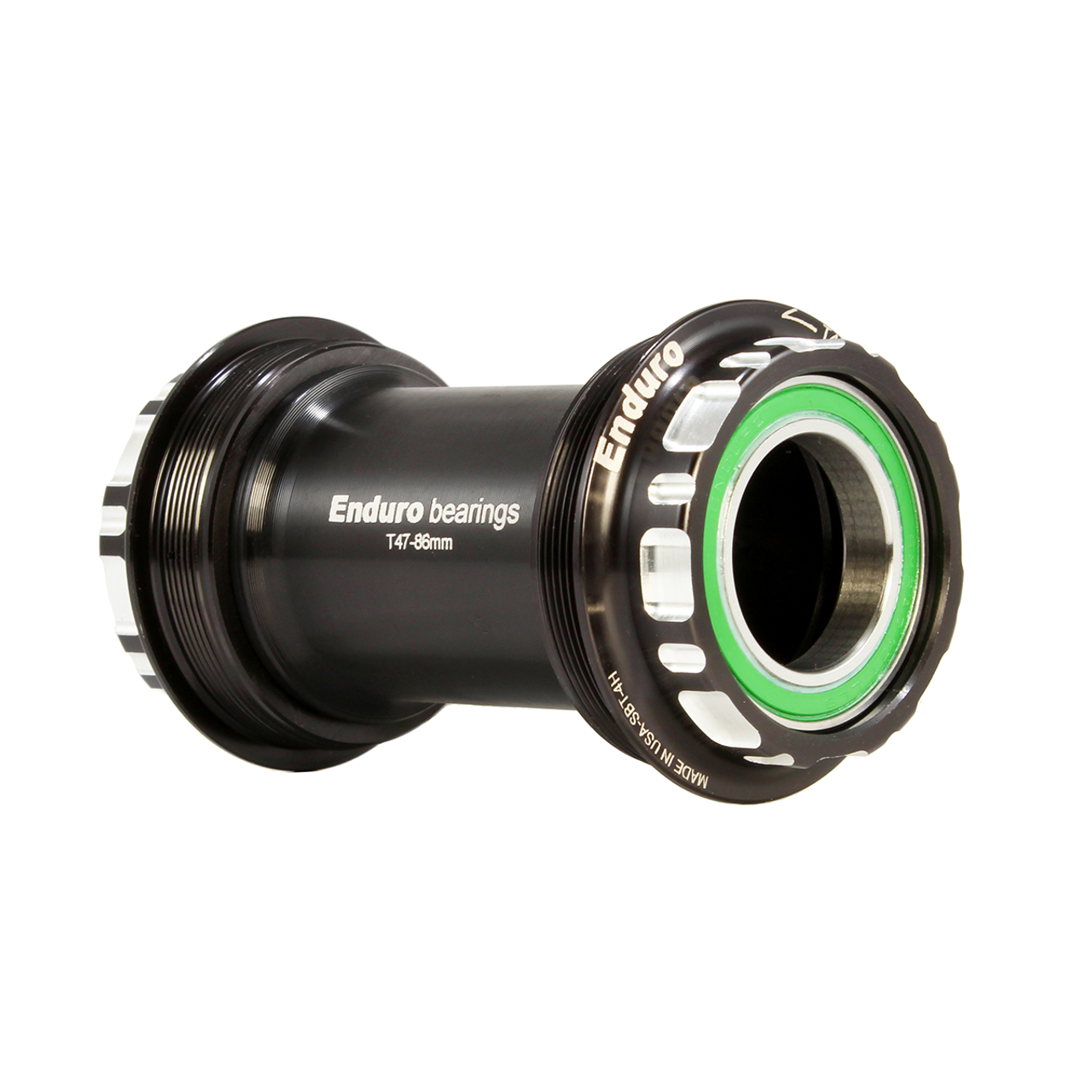 Enduro BKS-0231 - T47-External, Threaded, stainless steel, Angular Contact Bearing Bottom Bracket for T47 Framesets and Shimano 24mm Cranksets